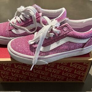 Vans Kids Glitter Lilac Sneakers